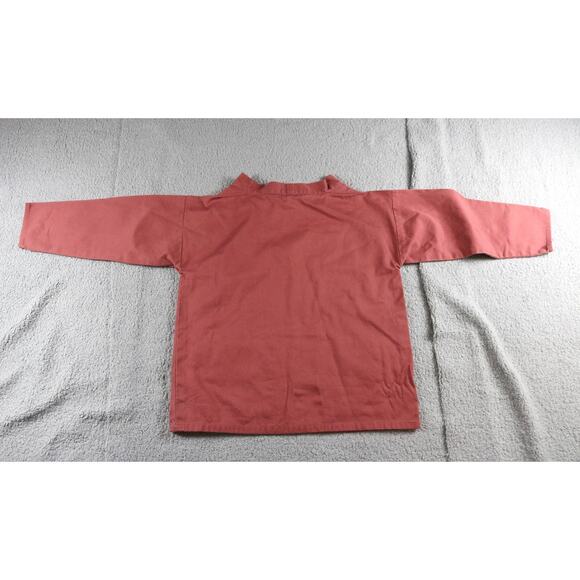 The Smock Shop Smock Red Brown S 34"-38" Pullover Fisherman Unisex Vintage 90s - Picture 2 of 6